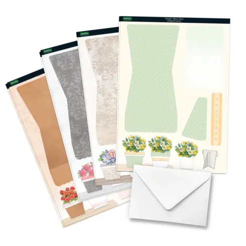 Katy Sue Designs Card Making Kit Flower Patch Pots Korttipakkaus11