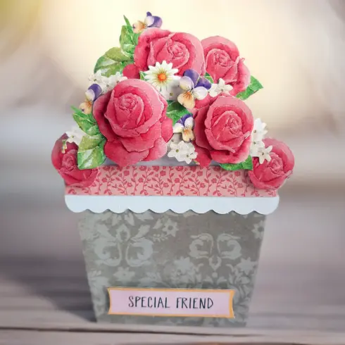 Katy Sue Designs Card Making Kit Flower Patch Pots Korttipakkaus6
