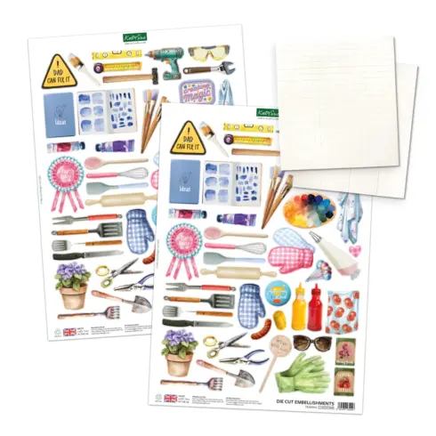 Katy Sue Designs Card Making Kit Handy Hobby Aprons Korttipakkaus4