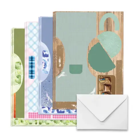 Katy Sue Designs Card Making Kit Handy Hobby Aprons Korttipakkaus5