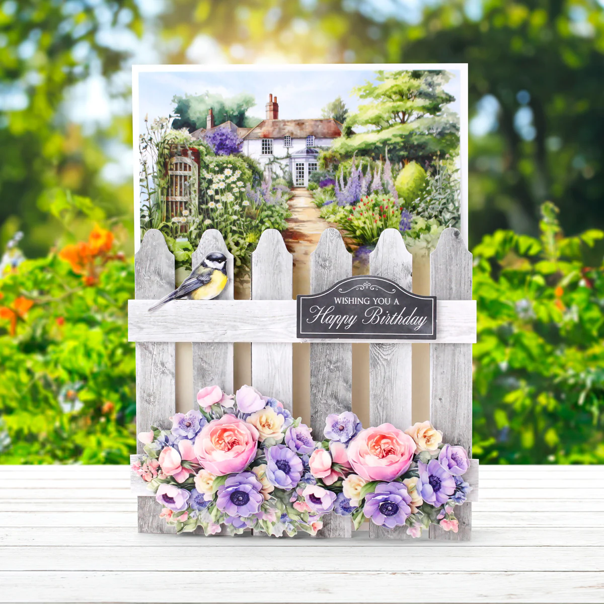 Katy Sue Designs Card Making Kit – Pretty Petals Picket Fence Korttipakkaus (8 kpl) - Image 5