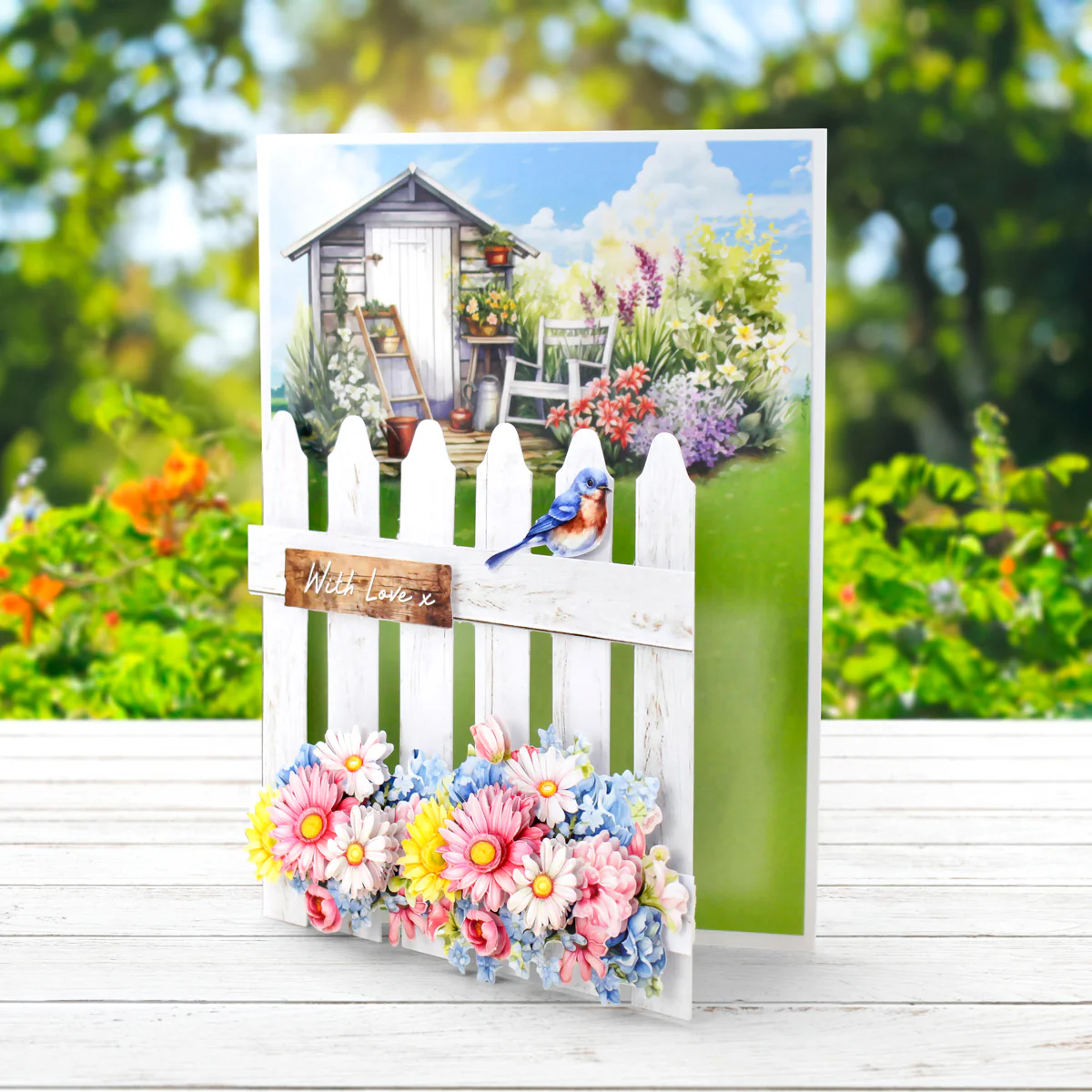 Katy Sue Designs Card Making Kit – Pretty Petals Picket Fence Korttipakkaus (8 kpl) - Image 7