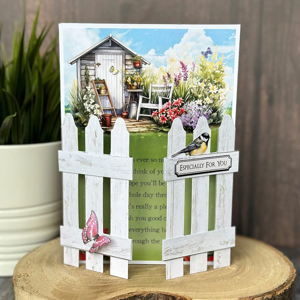 Katy Sue Designs Card Making Kit – Pretty Petals Picket Fence Korttipakkaus (8 kpl) - Image 9