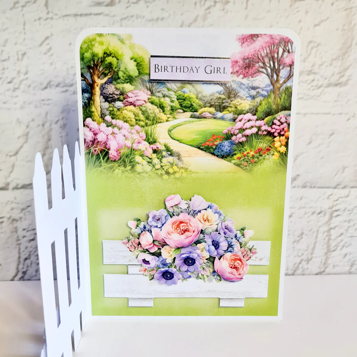 Katy Sue Designs Card Making Kit – Pretty Petals Picket Fence Korttipakkaus (8 kpl) - Image 8