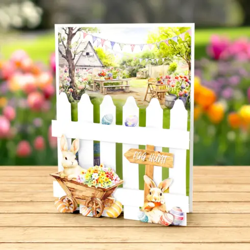 Katy Sue Designs Card Making Kit Spring Garden Picket Fence Korttipakkaus