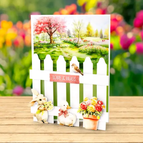 Katy Sue Designs Card Making Kit Spring Garden Picket Fence Korttipakkaus3