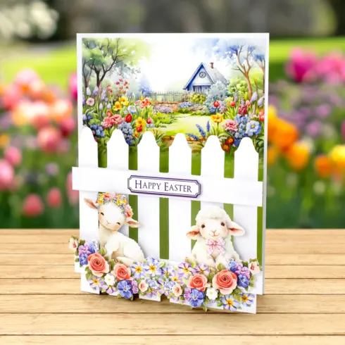 Katy Sue Designs Card Making Kit Spring Garden Picket Fence Korttipakkaus4