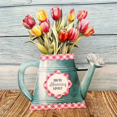 Katy Sue Designs Card Making Kit Watering Can Blossoms Blooms Korttipakkaus12