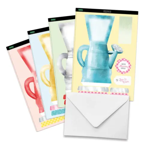 Katy Sue Designs Card Making Kit – Watering Can Blossoms Blooms Korttipakkaus