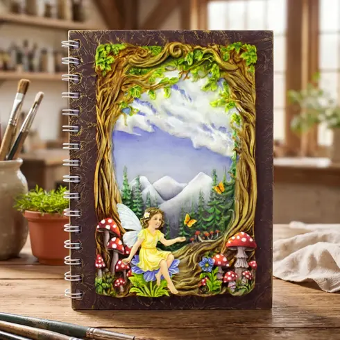 Katy Sue Designs Cosmic Shimmer – Enchanted Forest Scene Silicon Mould muotti