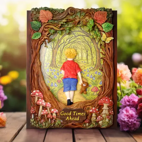 Katy Sue Designs Cosmic Shimmer – Enchanted Forest Scene Silicon Mould muotti1