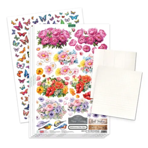 Katy Sue Designs Pop Up Card Making Kit Blooming Box Bouquets Korttipakkaus3