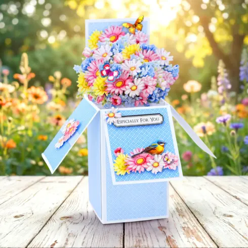 Katy Sue Designs Pop Up Card Making Kit Blooming Box Bouquets Korttipakkaus4