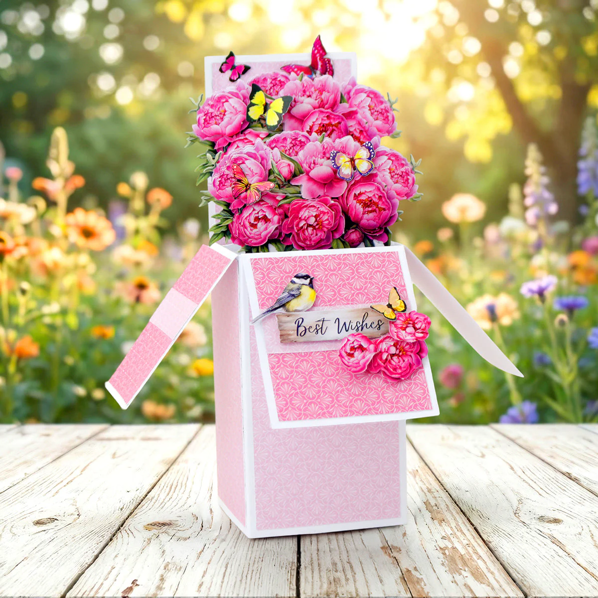 Katy Sue Designs Pop Up Card Making Kit – Blooming Box Bouquets Korttipakkaus (8 kpl) - Image 4