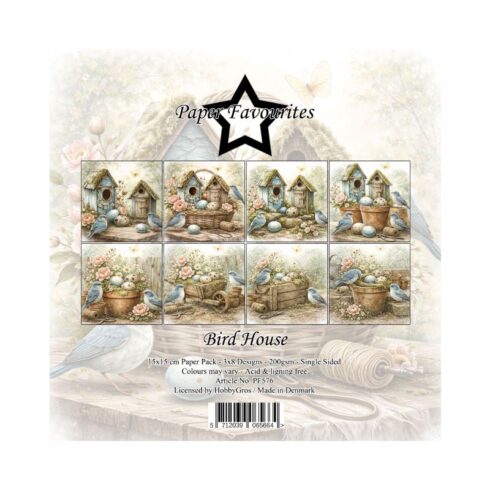 Paper Favourites – Bird House paperilajitelma 15 x 15 cm