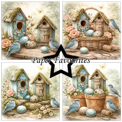 Paper Favourites Bird House paperilajitelma1