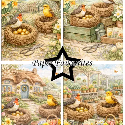 Paper Favourites Bird Nest paperilajitelma