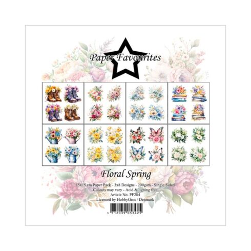 Paper Favourites – Floral Spring paperilajitelma 15 x 15 cm