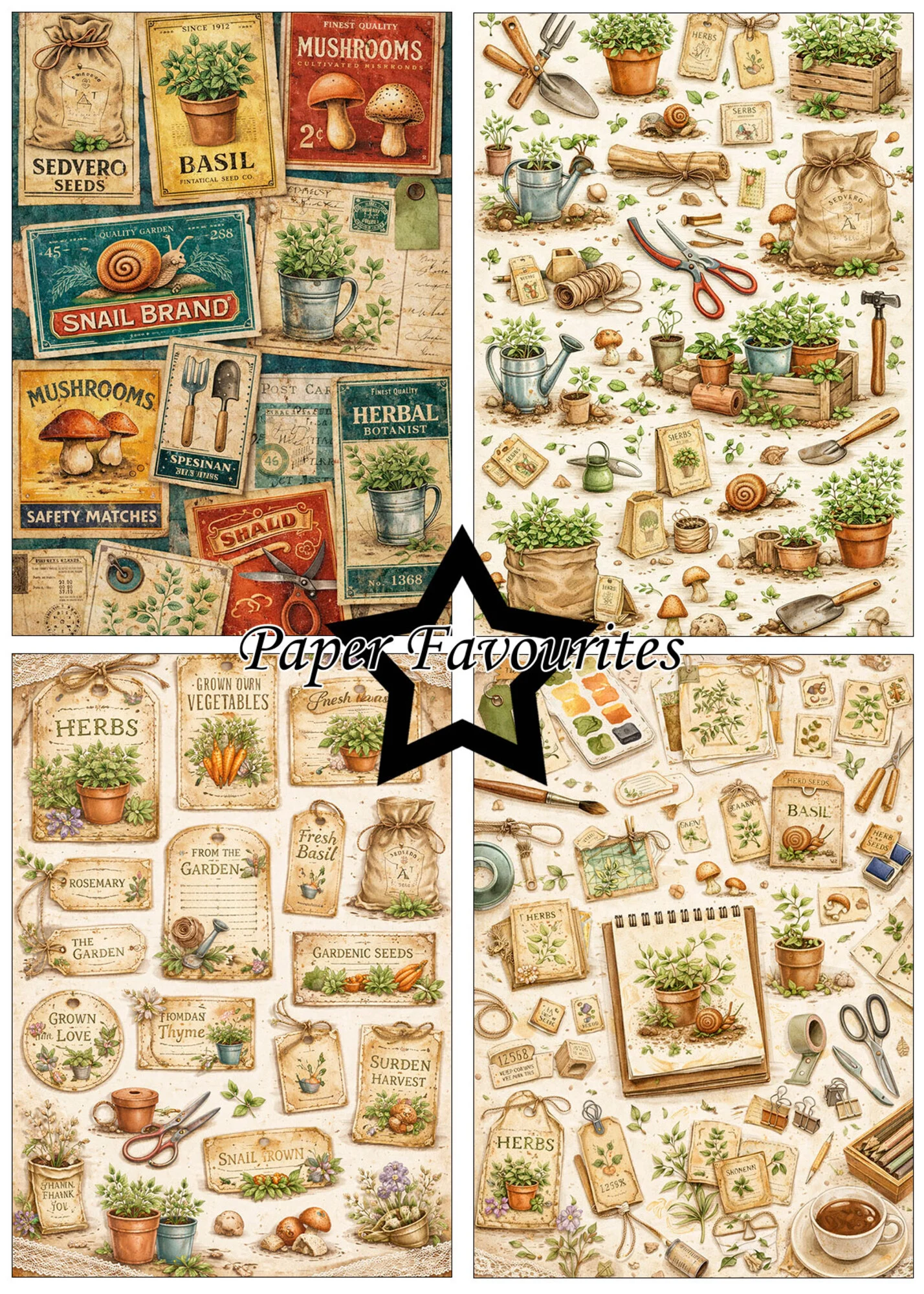 Paper Favourites – In the Garden paperilajitelma A5 - Image 3