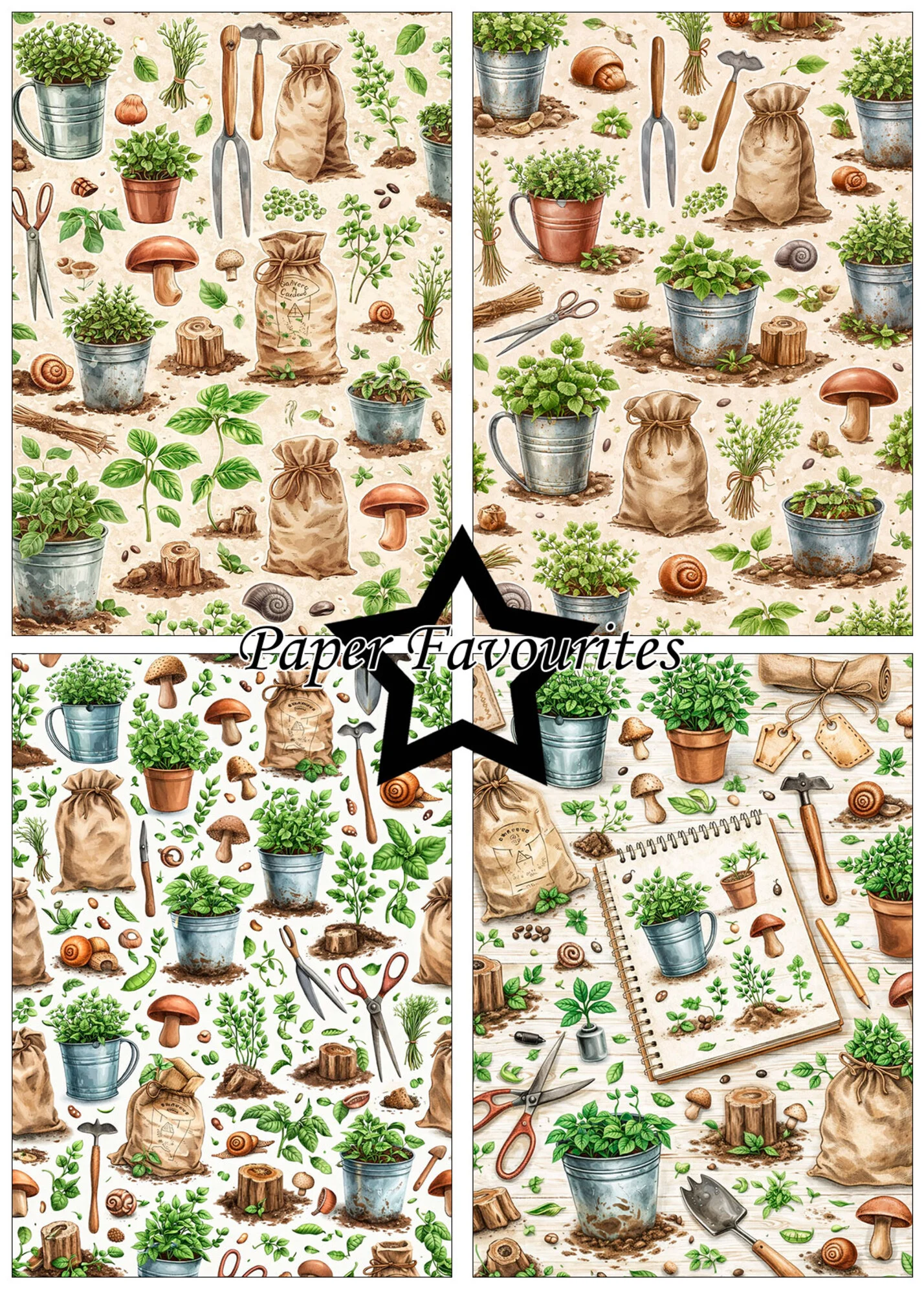 Paper Favourites – In the Garden paperilajitelma A5 - Image 2