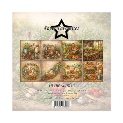 Paper Favourites – In the Garden paperilajitelma 15 x 15 cm