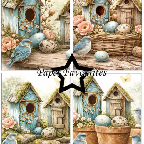 Paper Favourites – Bird House paperilajitelma A6