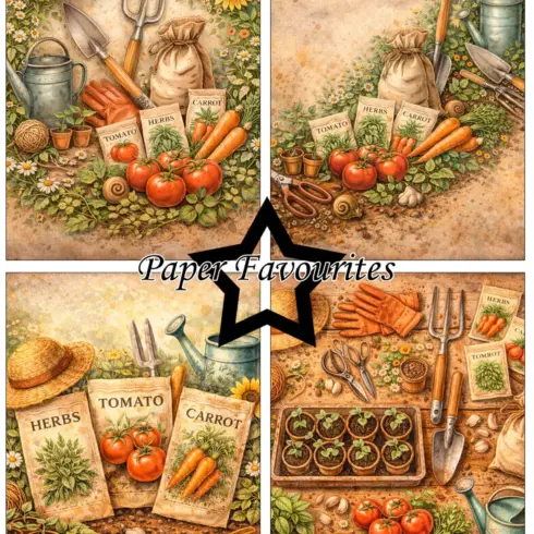 Paper Favourites – In the Garden paperilajitelma A6