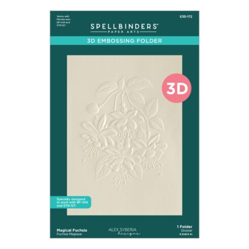Spellbinders 3D kohokuviointikansio MAGICAL FUCHSIA 1