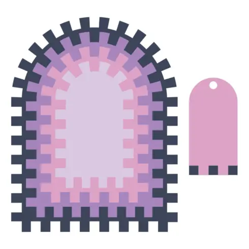 Spellbinders COLOR BLOCK ACCENT ARCHES1
