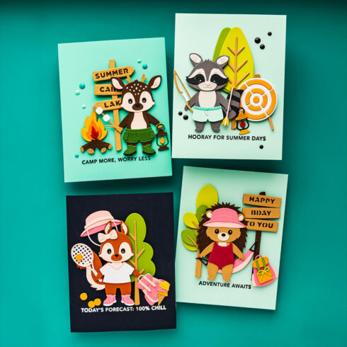 Spellbinders stanssi Summer Camp TRIO