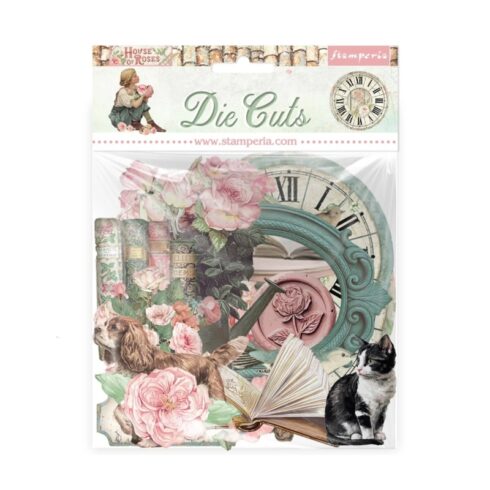 Stamperia – Die Cuts House of Roses isot kartonkikuvat (39 kpl)