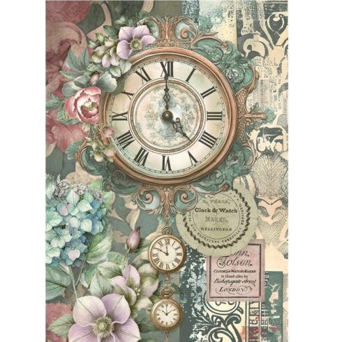 Stamperia Gardens of Time Rice Paper riisipaperi 14