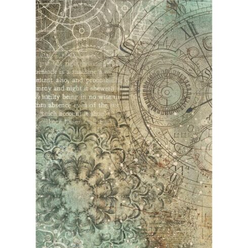 Stamperia Gardens of Time Rice Paper riisipaperi 2