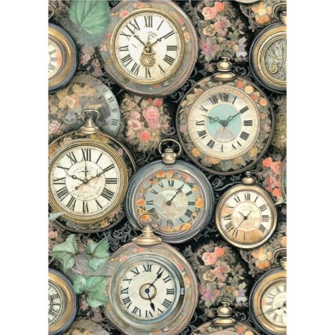 Stamperia Gardens of Time Rice Paper riisipaperi 3
