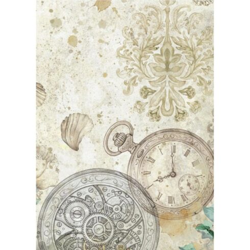 Stamperia Gardens of Time Rice Paper riisipaperi 5