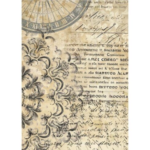 Stamperia Gardens of Time Rice Paper riisipaperi 6