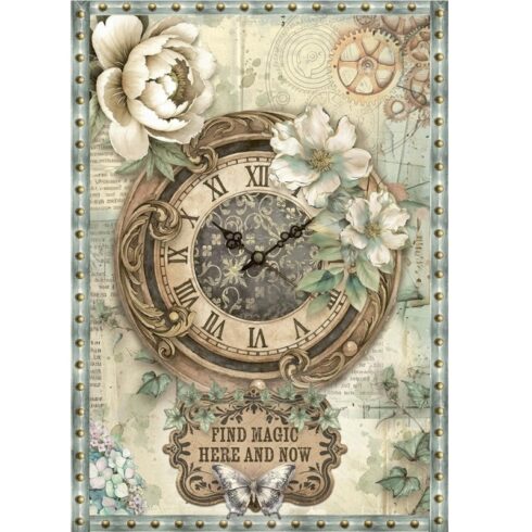 Stamperia Gardens of Time Rice Paper riisipaperi 8