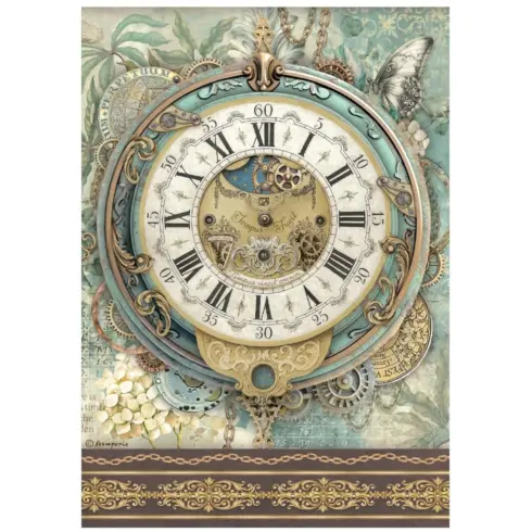 Stamperia Gardens of Time Selection Rice Paper riisipaperi2