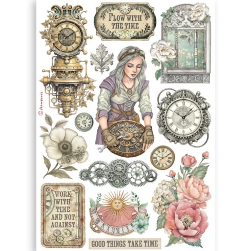 Stamperia Gardens of Time Washi Pad 2