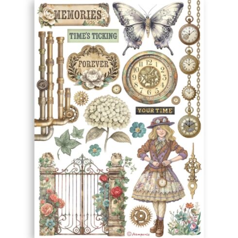 Stamperia Gardens of Time Washi Pad 3