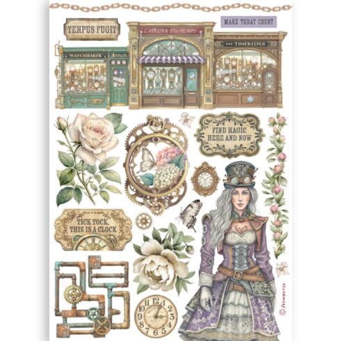 Stamperia Gardens of Time Washi Pad 4