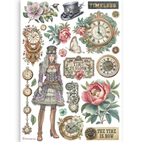 Stamperia Gardens of Time Washi Pad 7