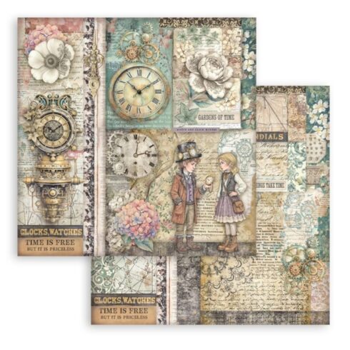 Stamperia Gardens of Time paperilajitelma 6