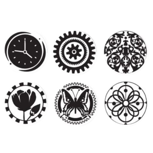 Stamperia Wax Seal Stamp Set Gardens of Time sinettisetti 6 kpl 2