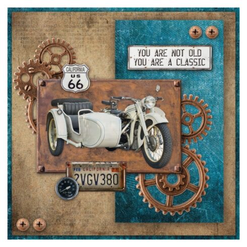 Studio Light Card Making Paper Pad Gearheads Workshop lehtio A4 2