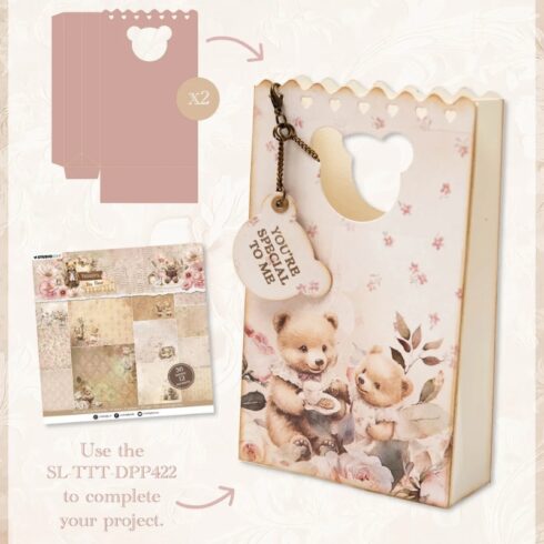 Studio Light stanssi Teddys Tea Time BEAR GIFT BAG 1
