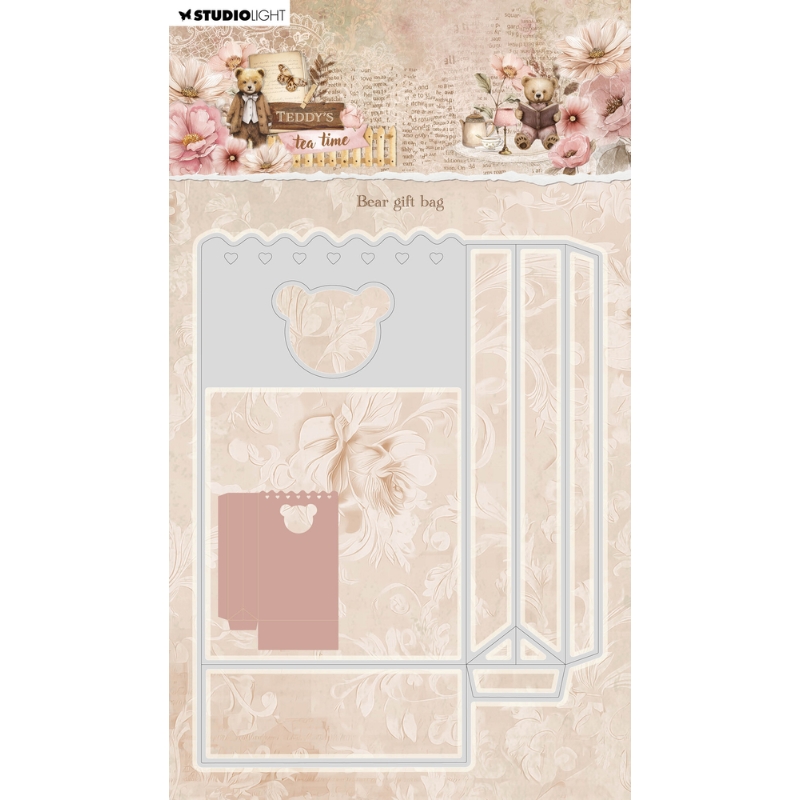 Studio Light stanssi – Teddy’s Tea Time BEAR GIFT BAG - Image 2