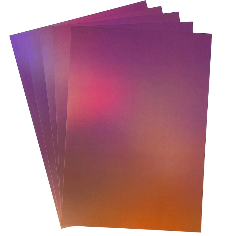 Tonic Studios Mirror Card Iridescent Indian Summer – Peilikartonki A4 (5kpl) - Image 2