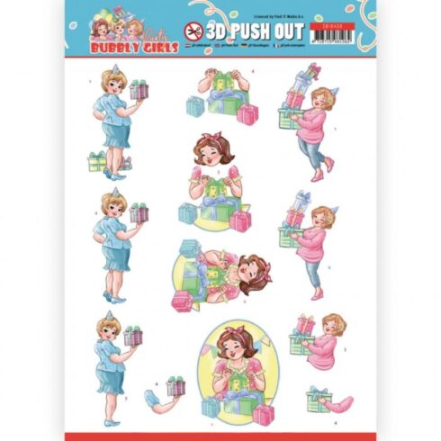 Yvonne Creations 3D-arkki – Bubbly Girls Decorating