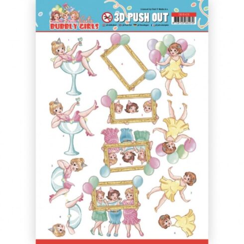 Yvonne Creations 3D-arkki – Bubbly Girls Let's have fun